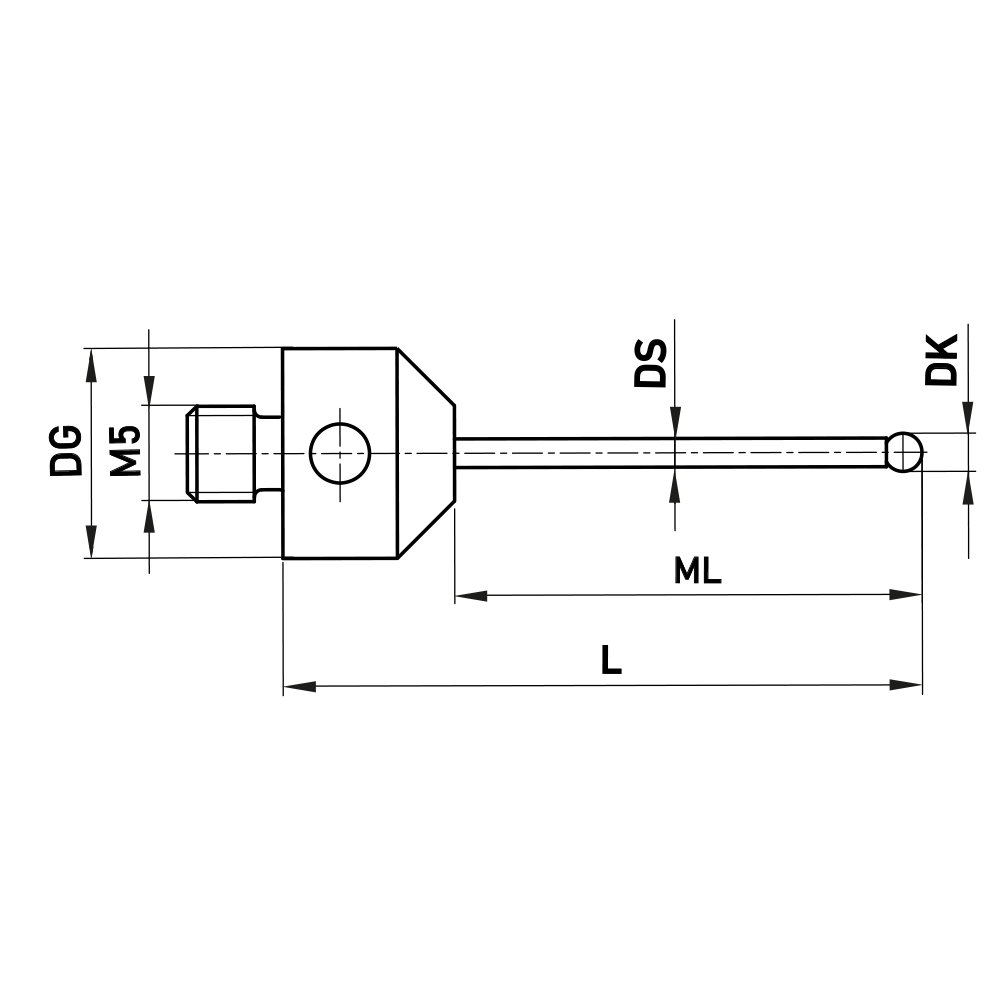 Zeichnung vom Produkt TH M5 010 11 030/0,8