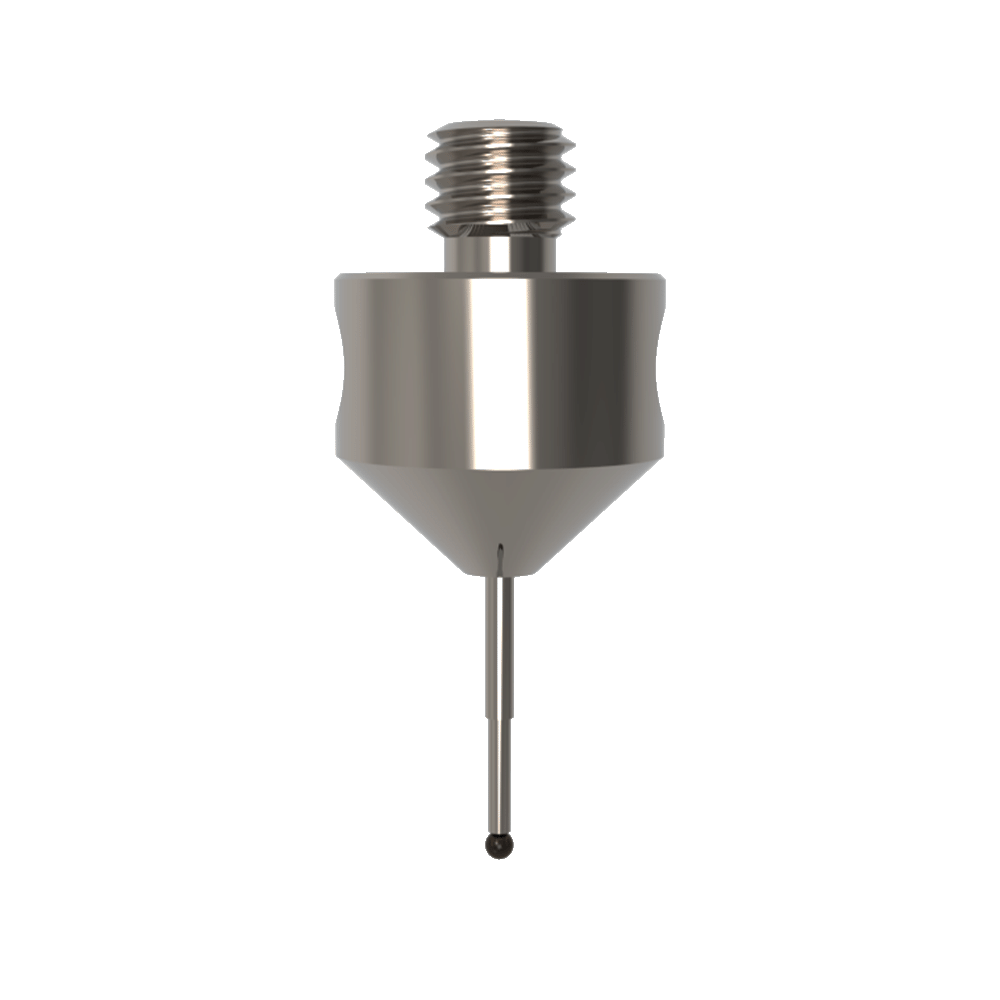 Gerade Taster;  Grundkörper: Titan; Schaft: Hartmetall; Kugel: Siliziumnitrid