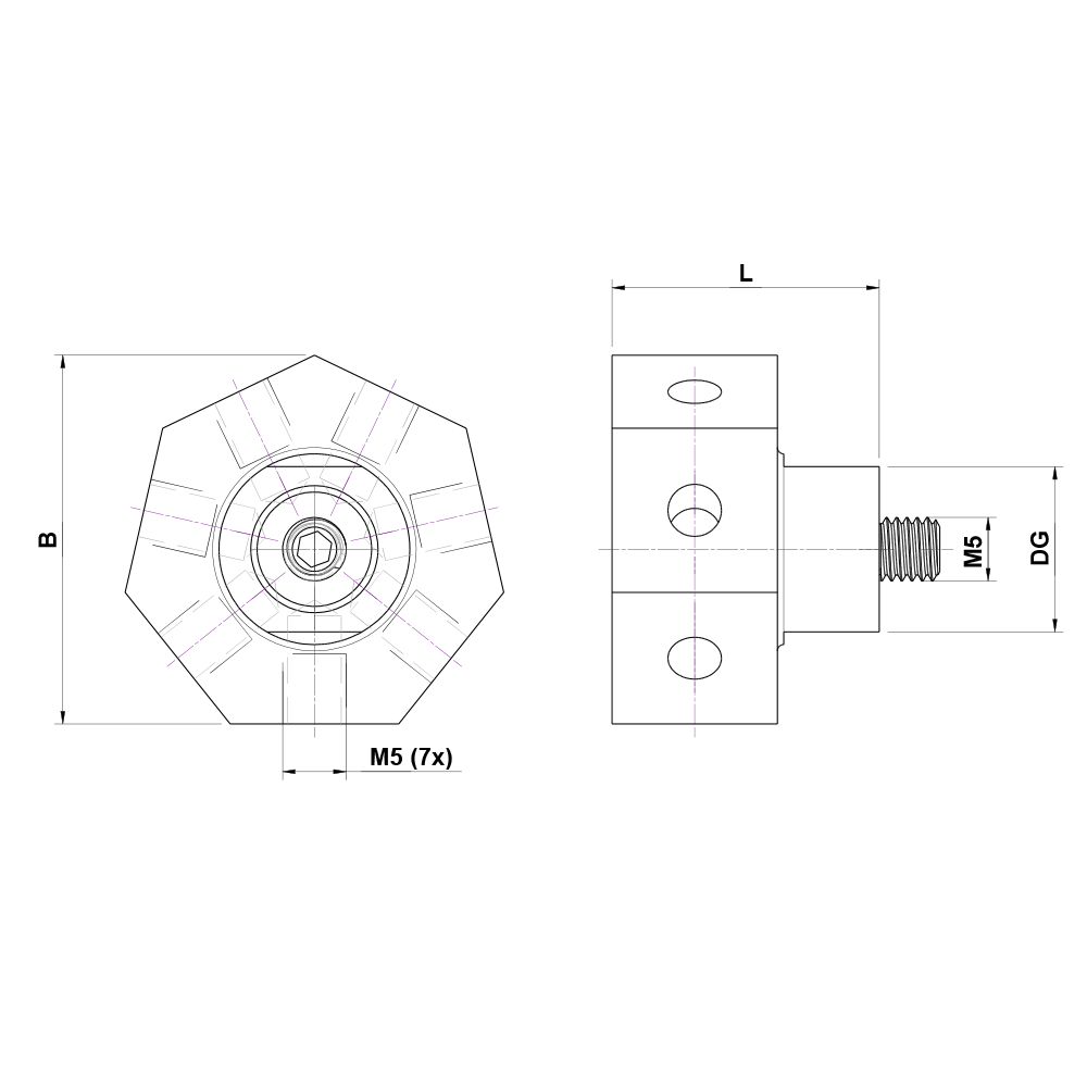 Zeichnung vom Produkt KH M5 L07 13 021