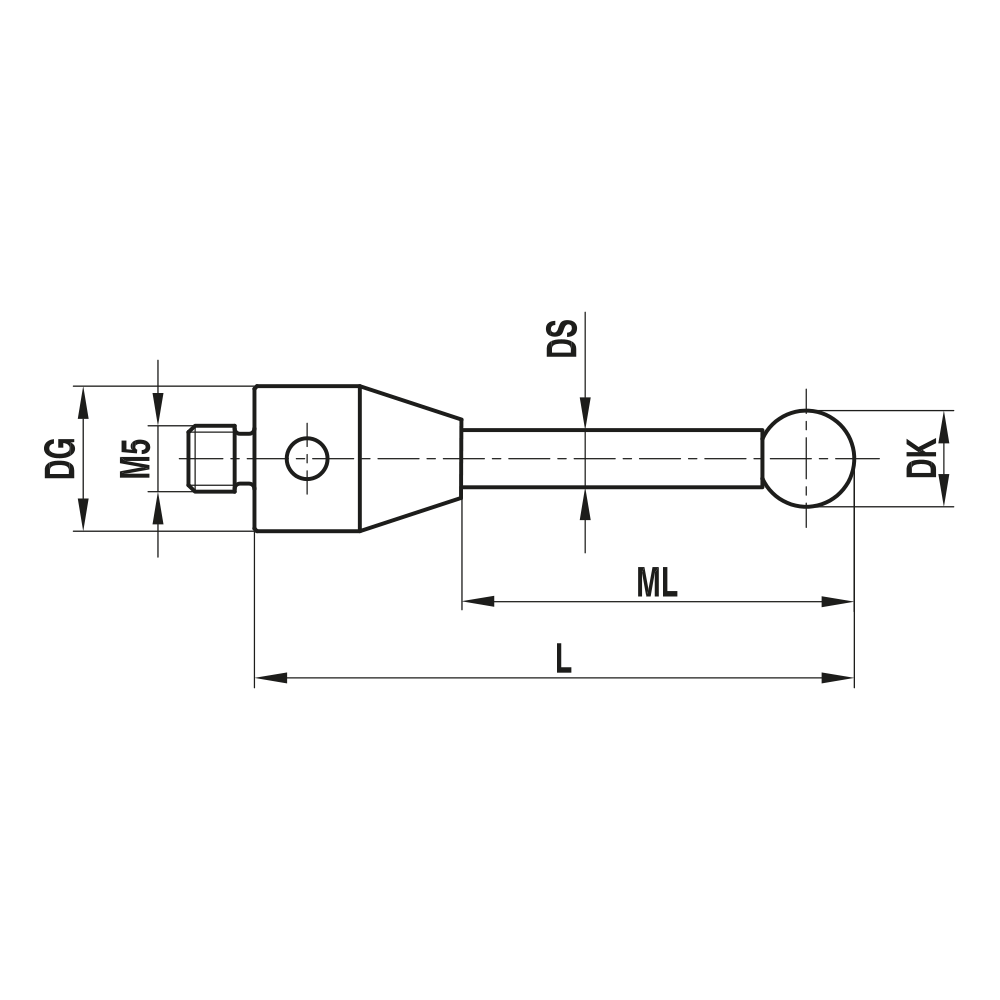 Zeichnung vom Produkt TH M5 DC80 11 114