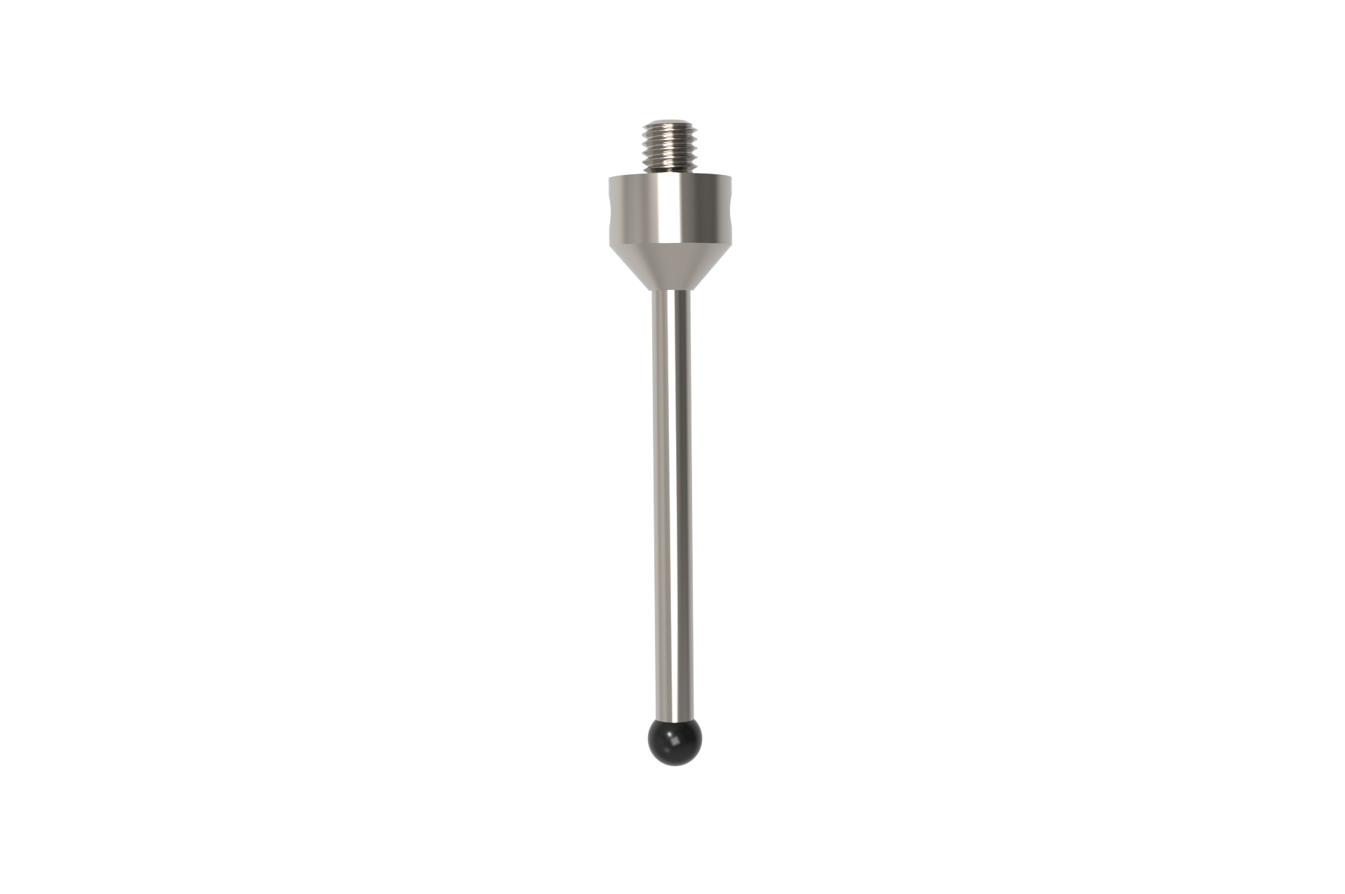 Gerade Taster;  Grundkörper: Titan; Schaft: Hartmetall; Kugel: Diamantbeschichtung