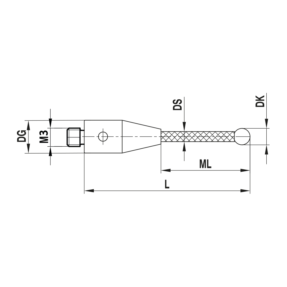 Zeichnung vom Produkt TC M3 030 05 040/2,0 Zeichnung vom Produkt TC M3 030 05 040/2,0