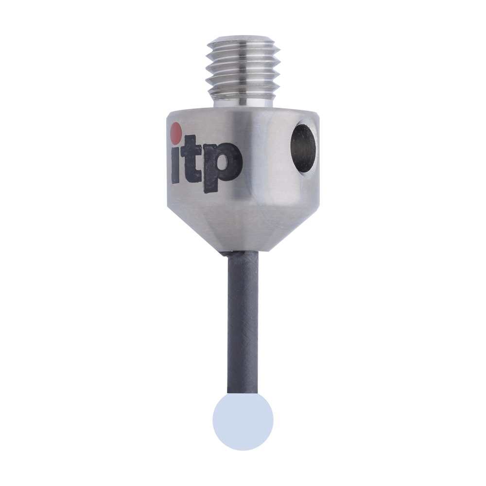 Gerade Taster;  Grundkörper: Titan; Schaft: Kohlefaser; Kugel: Zirkonoxid