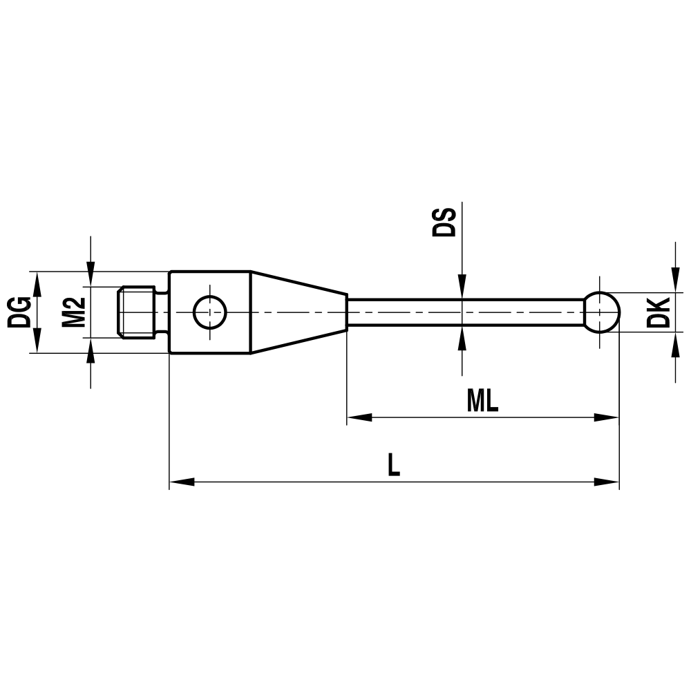Zeichnung vom Produkt TH M2 040 03 032