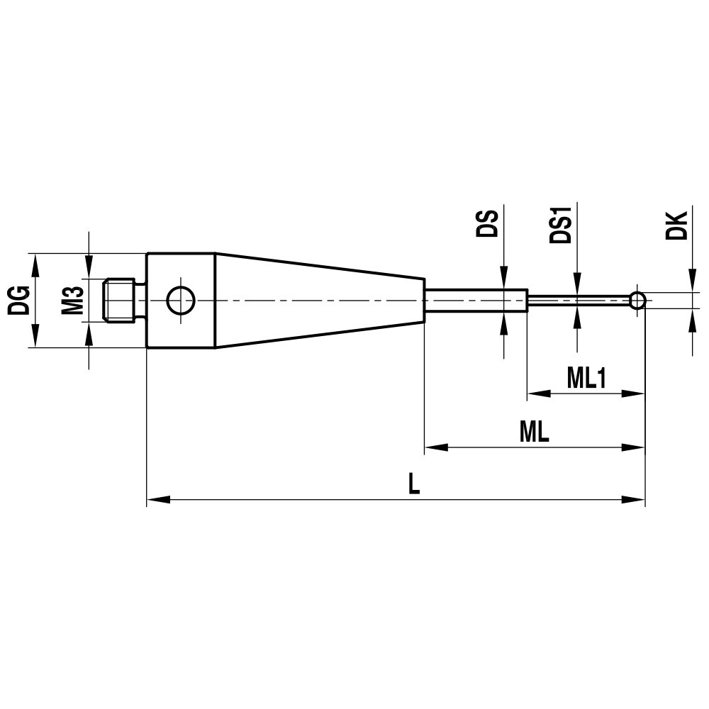 Zeichnung vom Produkt TH M3 006 04 022