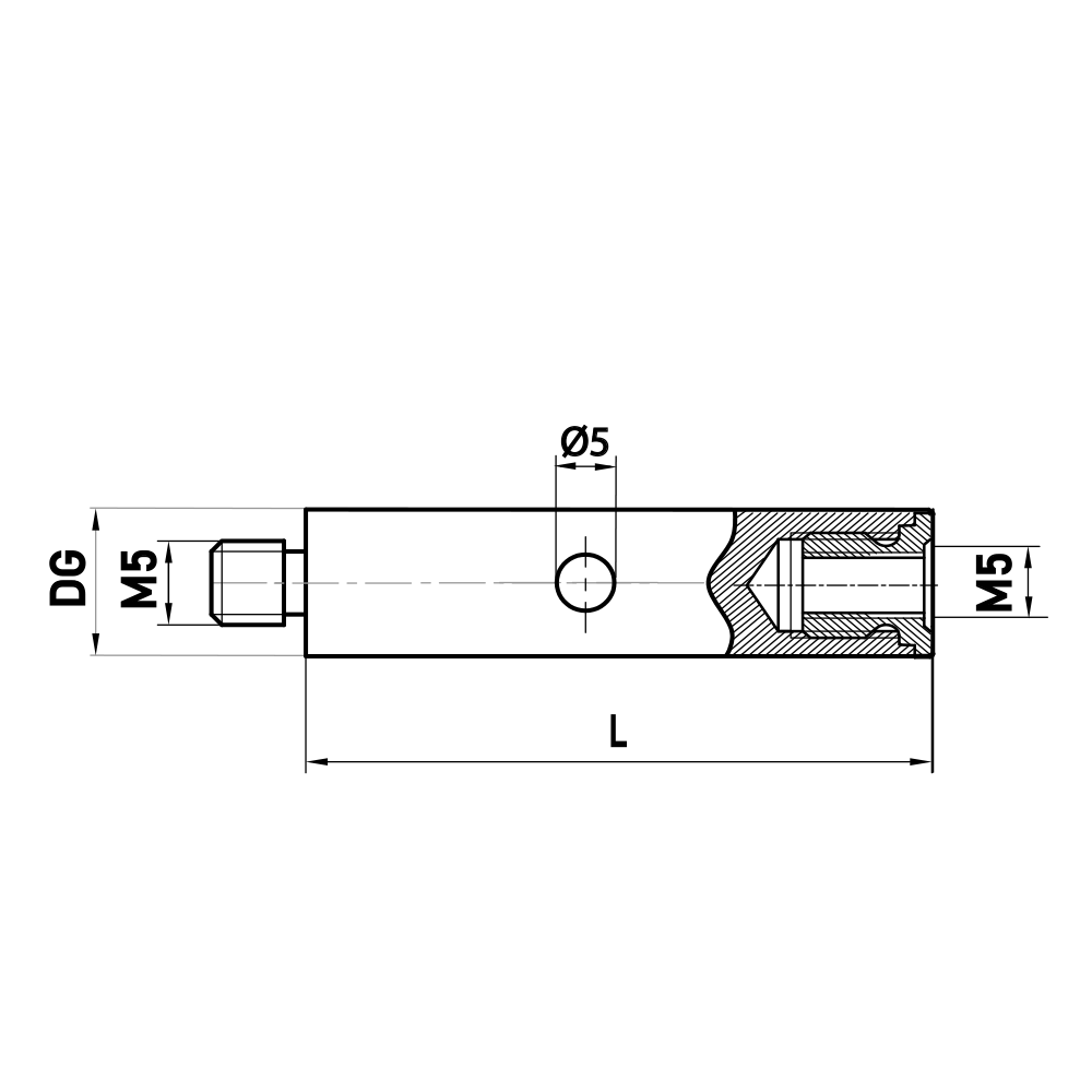 Zeichnung vom Produkt VA M5 000 20 040 Zeichnung vom Produkt VA M5 000 20 040