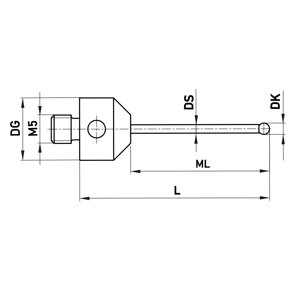 Zeichnung vom Produkt TH M5 010 11 020/0,8