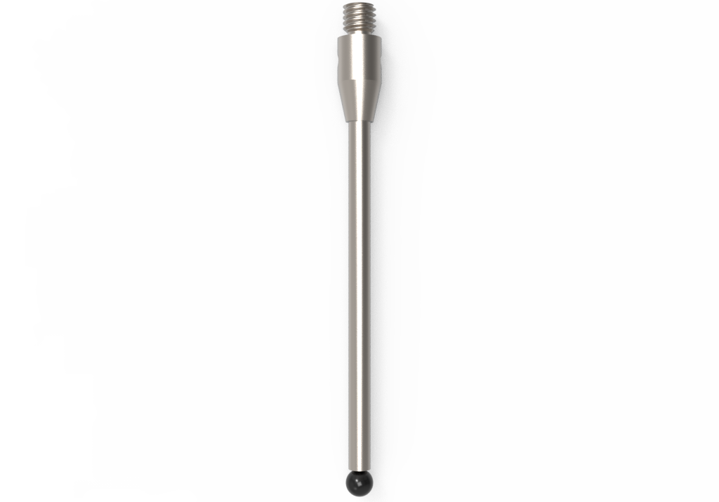 Gerade Taster;  Grundkörper: Stahl; Schaft: Hartmetall; Kugel: Siliziumnitrid