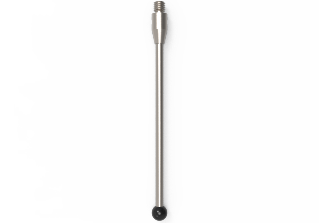 Gerade Taster;  Grundkörper: Stahl; Schaft: Hartmetall; Kugel: Siliziumnitrid