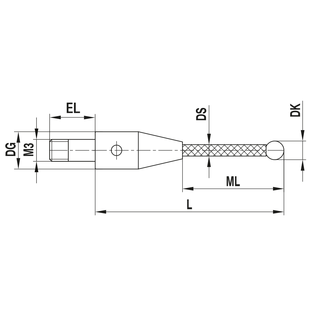 Zeichnung vom Produkt TC M3 030 05 030 Zeichnung vom Produkt TC M3 030 05 030