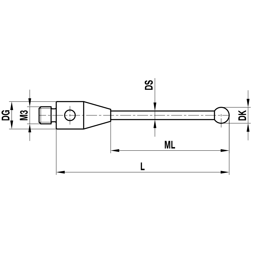 Zeichnung vom Produkt TH M3 S40 04 042