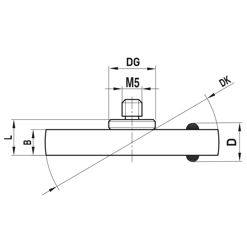 Drawing of product KI M5 050 63 M50 Drawing of product KI M5 050 63 M50