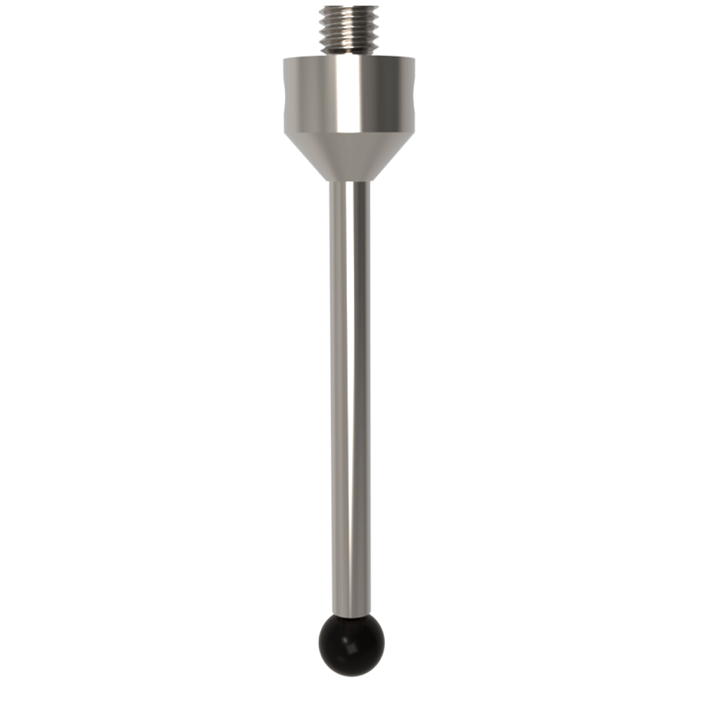 Gerade Taster;  Grundkörper: Titan; Schaft: Hartmetall; Kugel: Siliziumnitrid