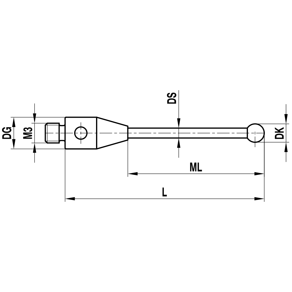 Zeichnung vom Produkt TH M3 015 R4 022