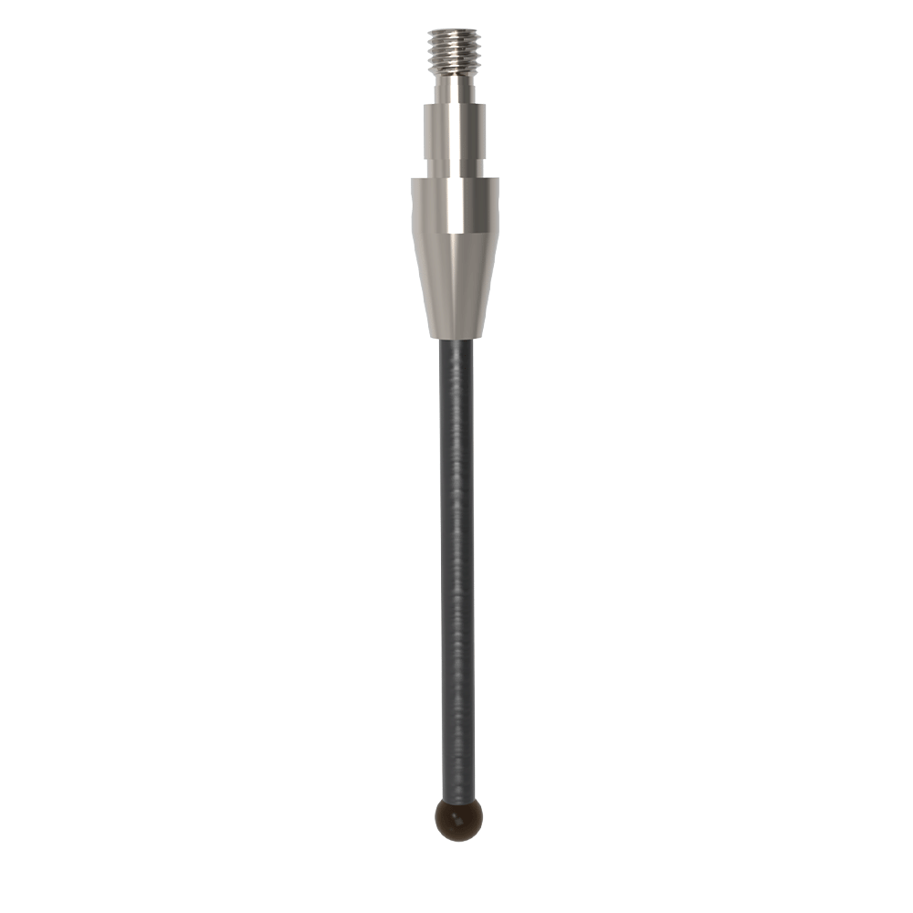 Gerade Taster;  Grundkörper: Titan; Schaft: Kohlefaser; Kugel: Siliziumnitrid