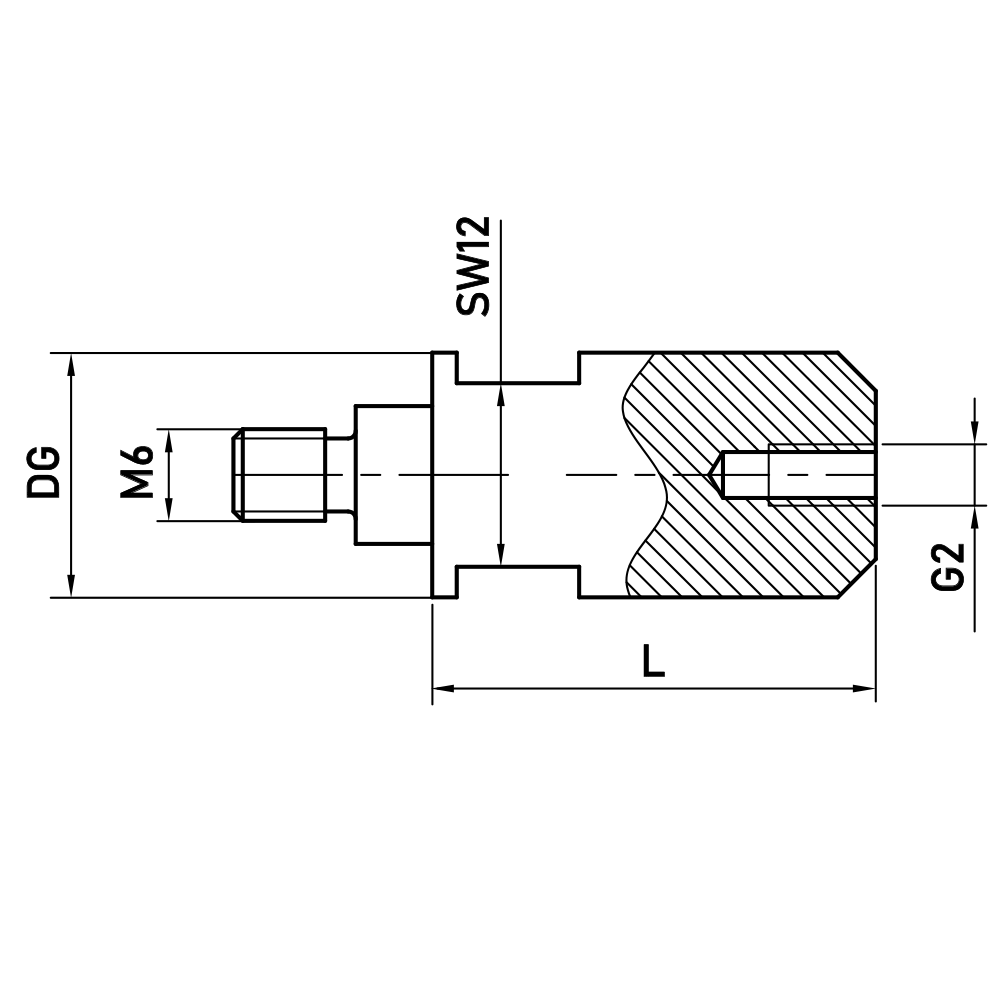 Drawing of product RI M6 300 16 029 Drawing of product RI M6 300 16 029