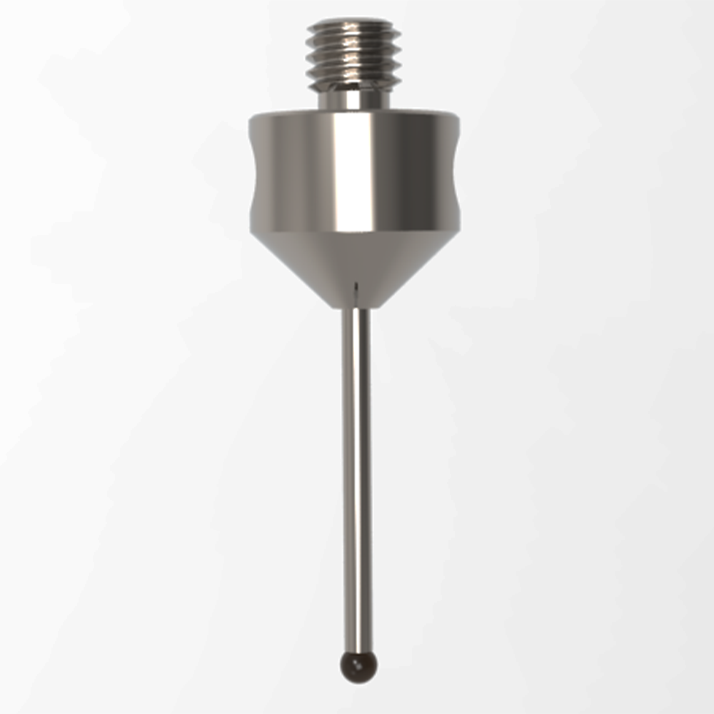 Gerade Taster;  Grundkörper: Titan; Schaft: Hartmetall; Kugel: Siliziumnitrid