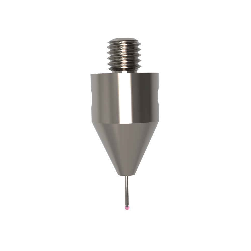 Gerade Taster;  Grundkörper: Titan; Schaft: Hartmetall; Kugel: Rubin