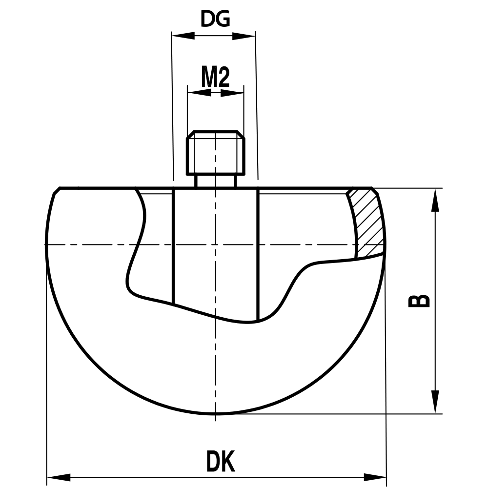 Zeichnung vom Produkt HK M2 180 03 012 Zeichnung vom Produkt HK M2 180 03 012