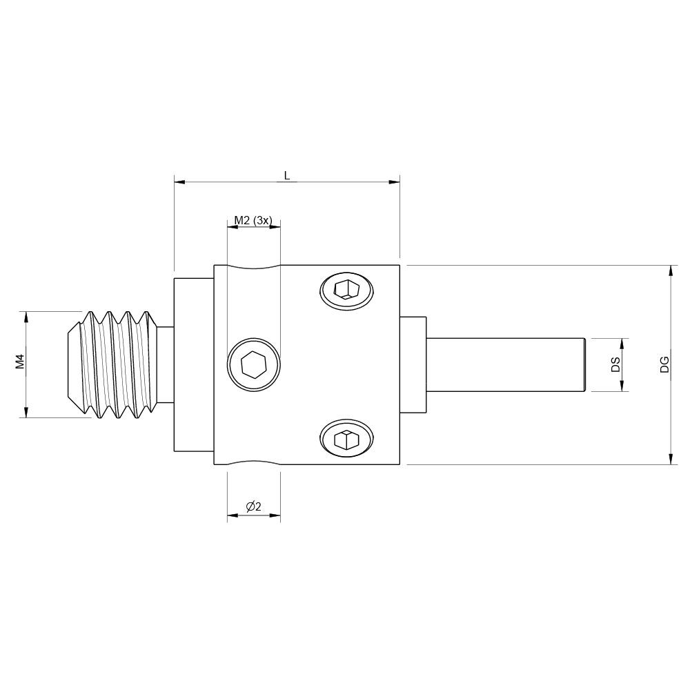 Zeichnung vom Produkt KH M4 020 070 08-S Zeichnung vom Produkt KH M4 020 070 08-S