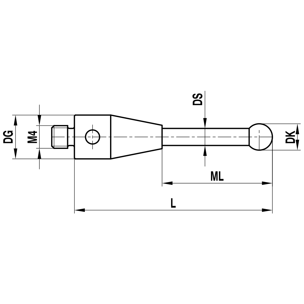 Zeichnung vom Produkt TH M4 050 07 022