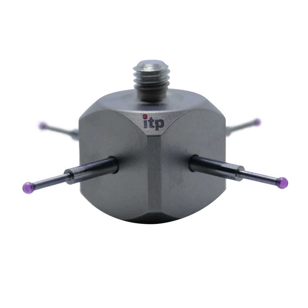 Sterntaster;  Grundkörper: Titan; Schaft: Hartmetall; Kugel: Rubin