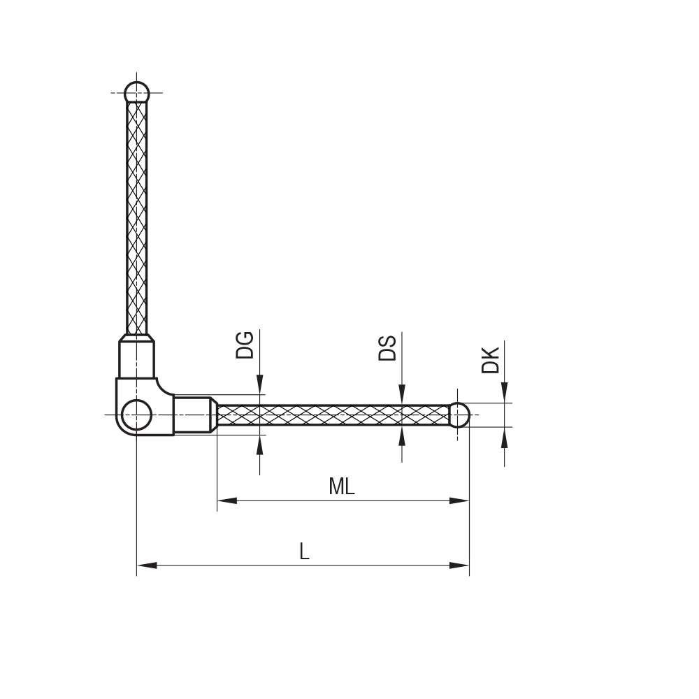 Zeichnung vom Produkt SC M3 030 05 030/90° Zeichnung vom Produkt SC M3 030 05 030/90°