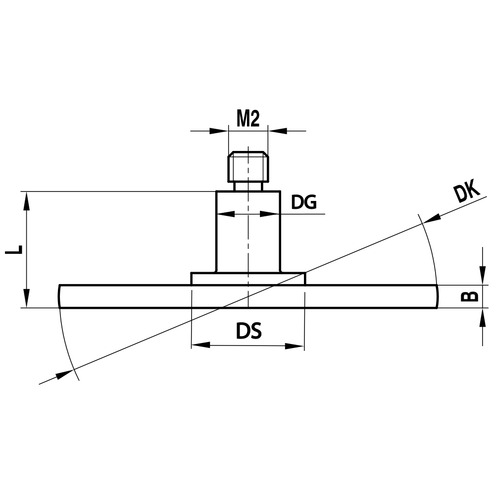 Drawing of product KI M2 005 18 002 Drawing of product KI M2 005 18 002
