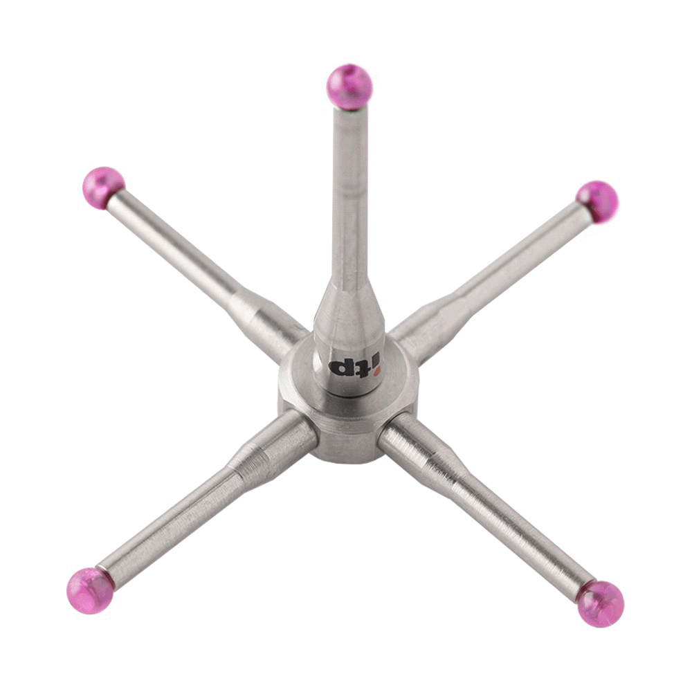 Sterntaster;  Grundkörper: Stahl; Schaft: Stahl; Kugel: Rubin