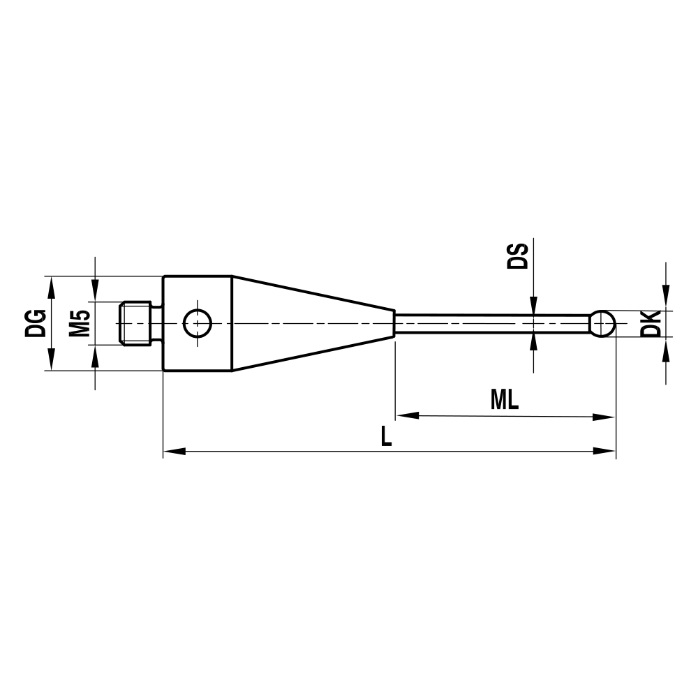 Zeichnung vom Produkt TH M5 010 10 050