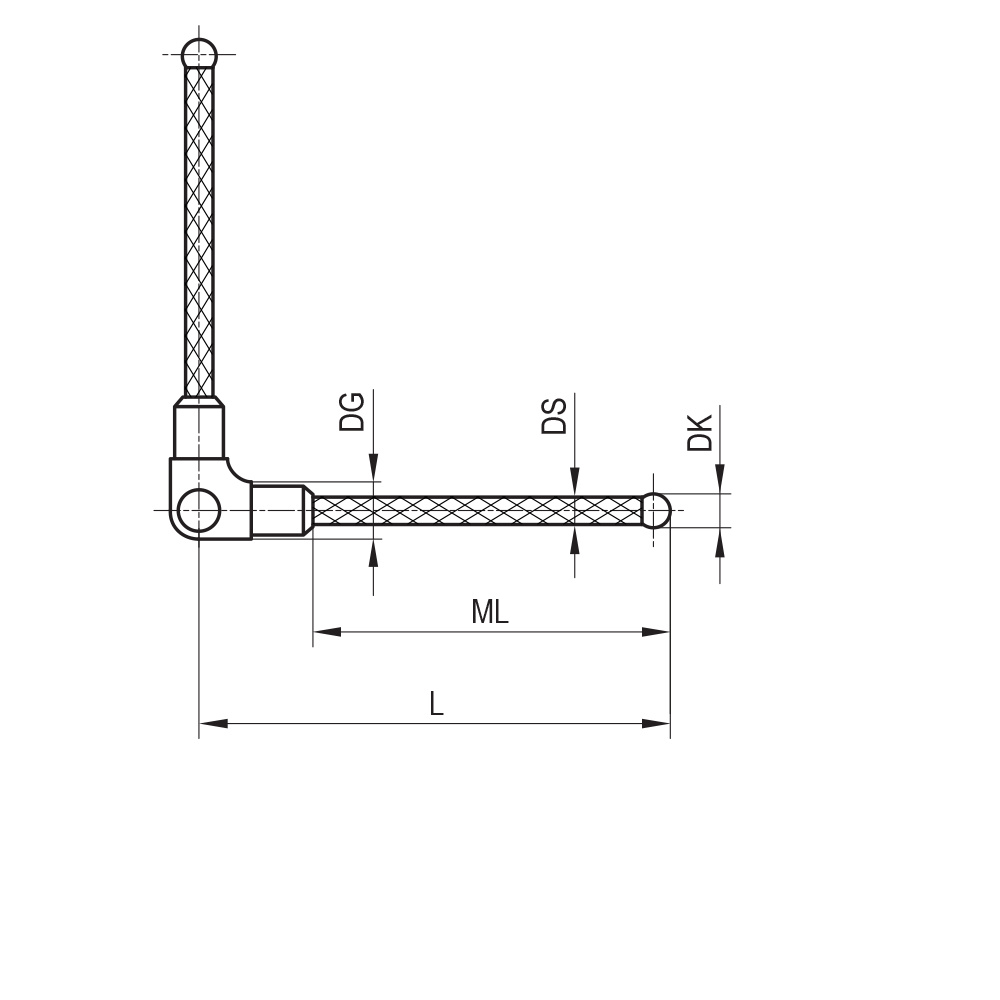 Zeichnung vom Produkt SC M3 S30 05 020/90° Zeichnung vom Produkt SC M3 S30 05 020/90°