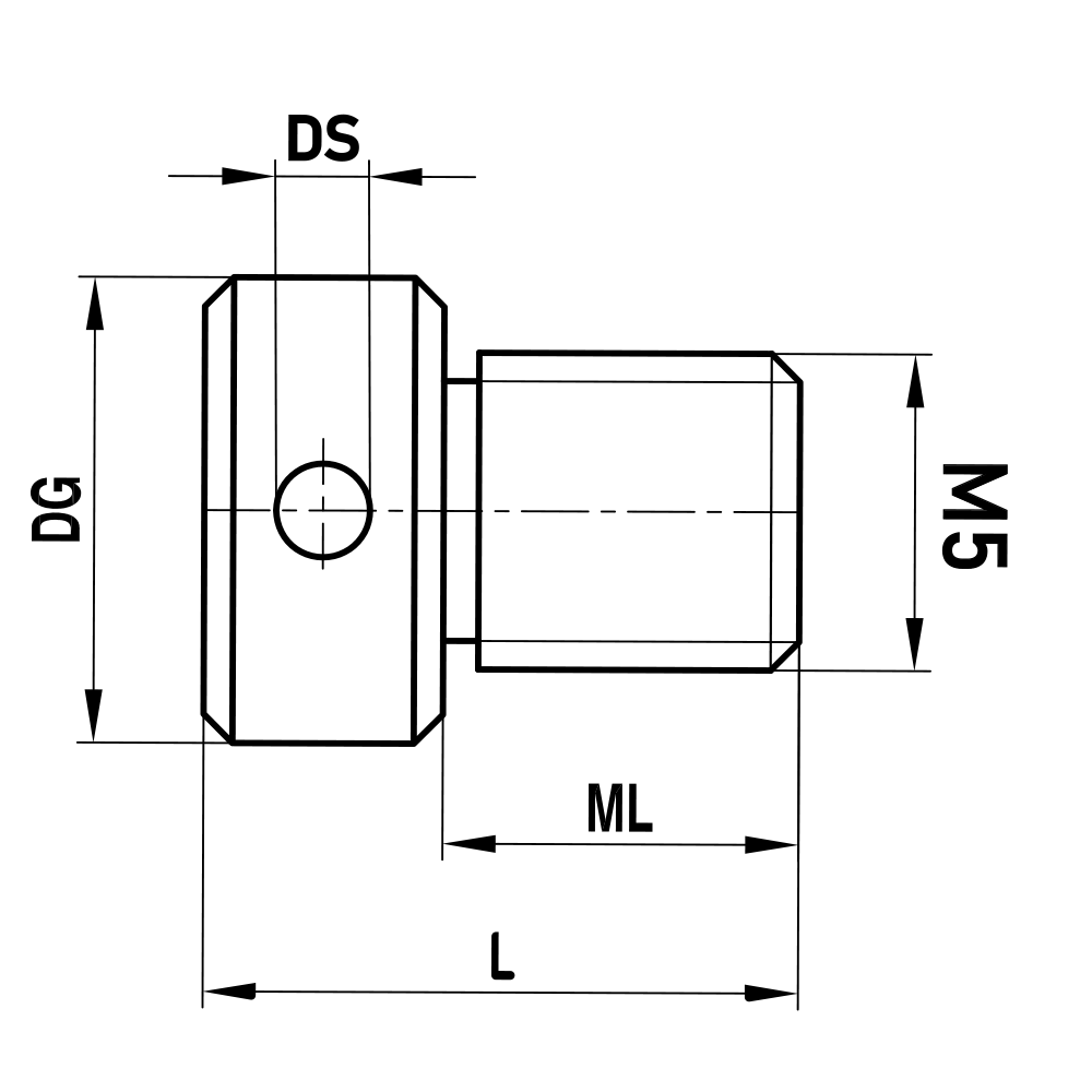 Zeichnung vom Produkt GW M6 000 12 018 Zeichnung vom Produkt GW M6 000 12 018
