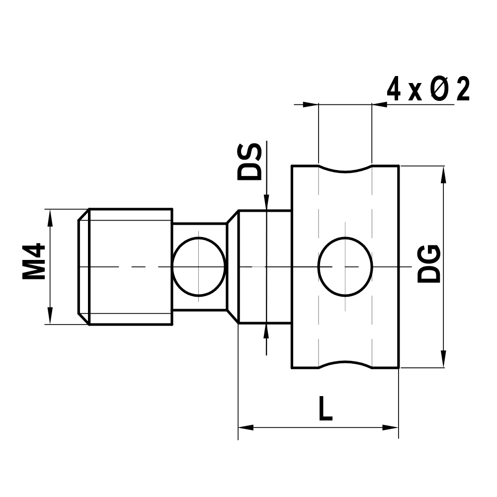 Zeichnung vom Produkt BI M4 000 07 006 Zeichnung vom Produkt BI M4 000 07 006
