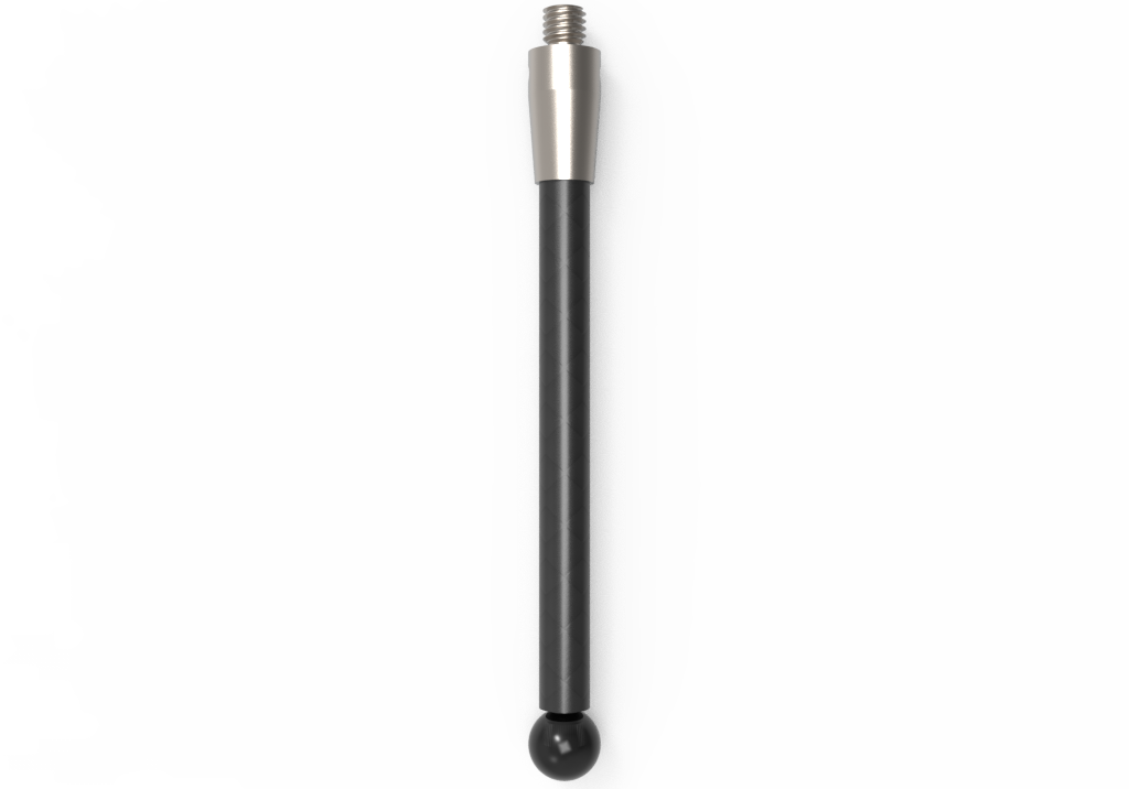 Gerade Taster;  Grundkörper: Titan; Schaft: Kohlefaser; Kugel: Siliziumnitrid