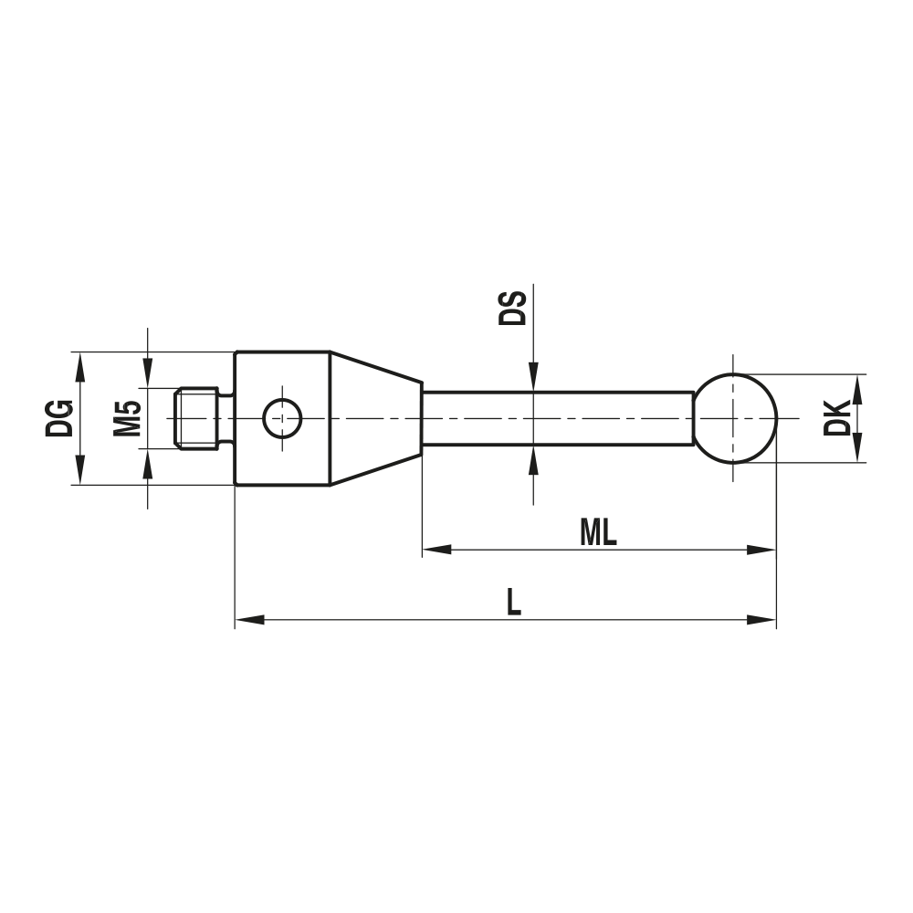 Zeichnung vom Produkt TH M5 DC80 11 063