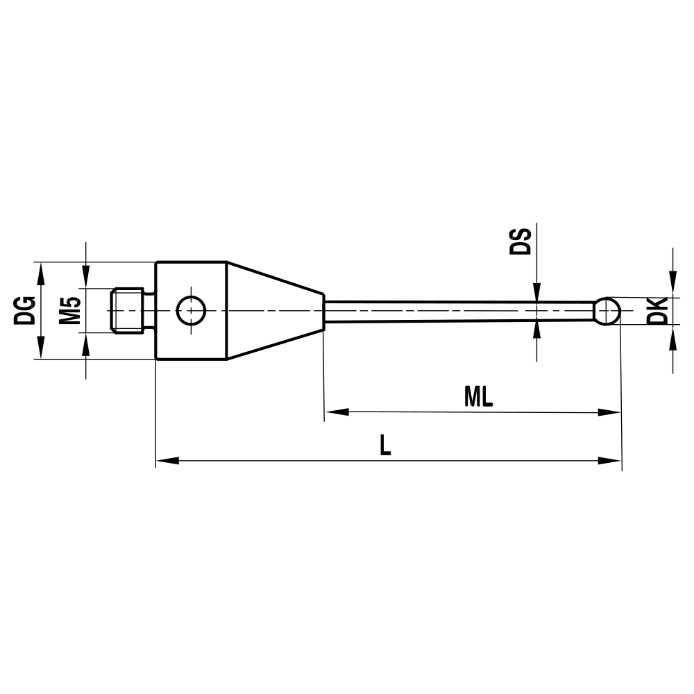 Zeichnung vom Produkt TH M5 040 12 055