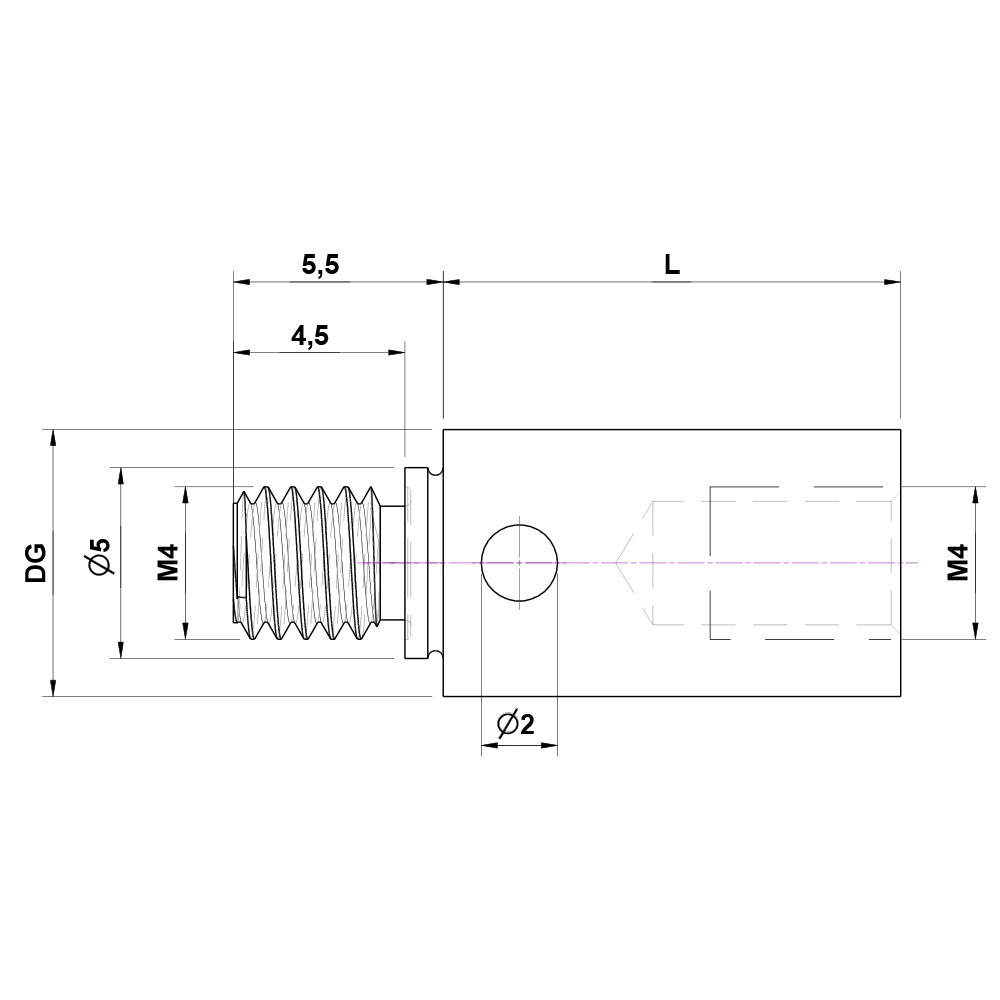 Zeichnung vom Produkt RI M4 M4B 007012 Zeichnung vom Produkt RI M4 M4B 007012