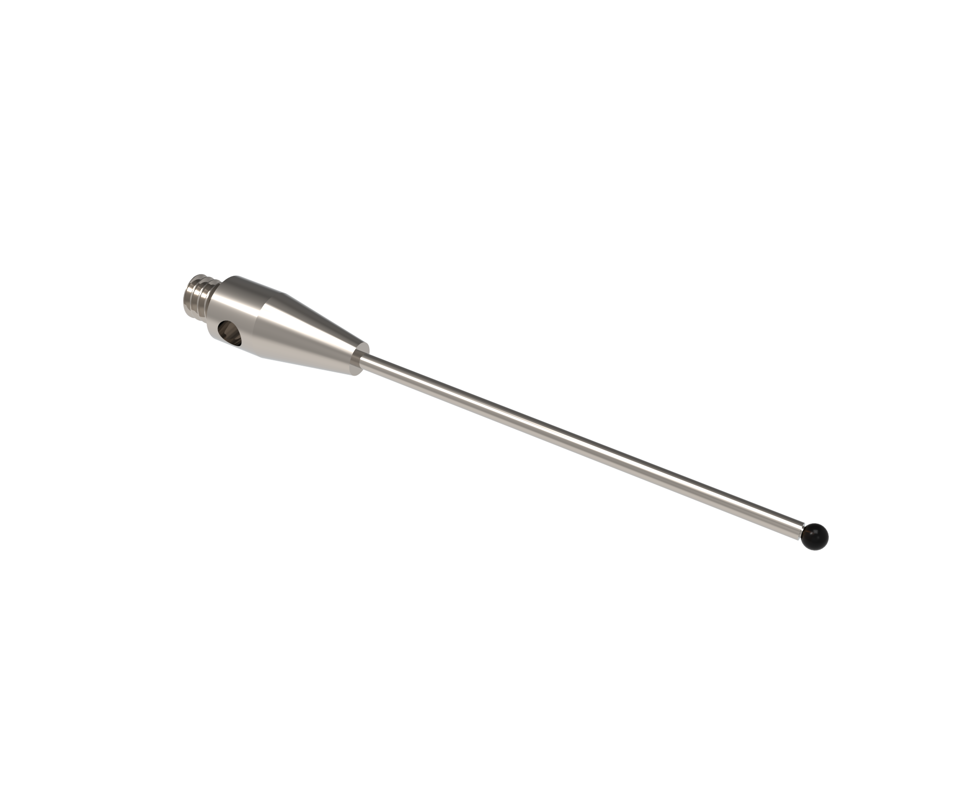 Gerade Taster;  Grundkörper: Stahl; Schaft: Hartmetall; Kugel: Siliziumnitrid