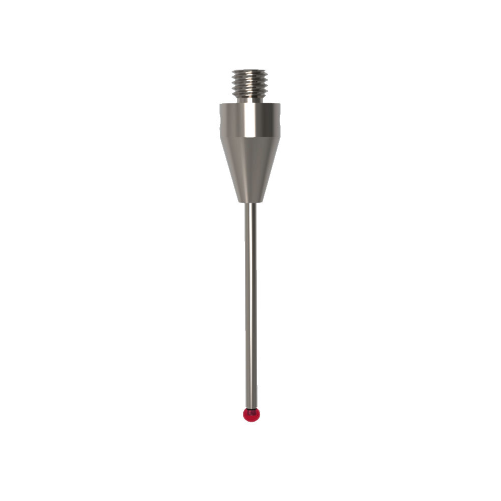 Straight Stylus; base: titanium; stem: carbide; ball: ruby