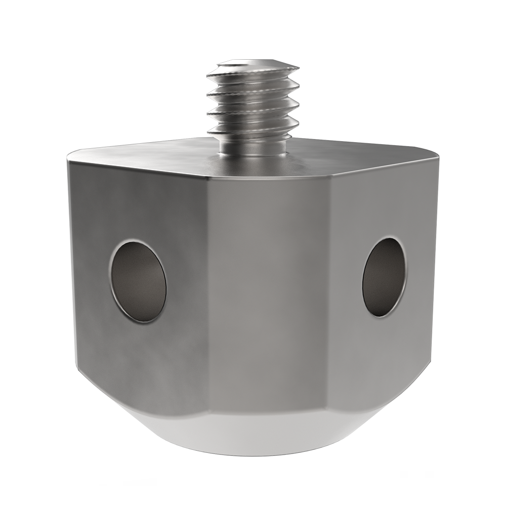 Adapter / Halter;  Grundkörper: Stahl; Schaft: Stahl