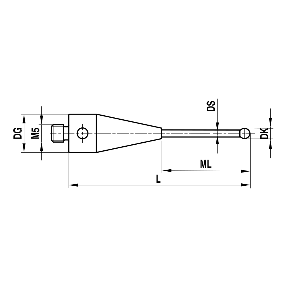 Zeichnung vom Produkt TH M5 010 10 075
