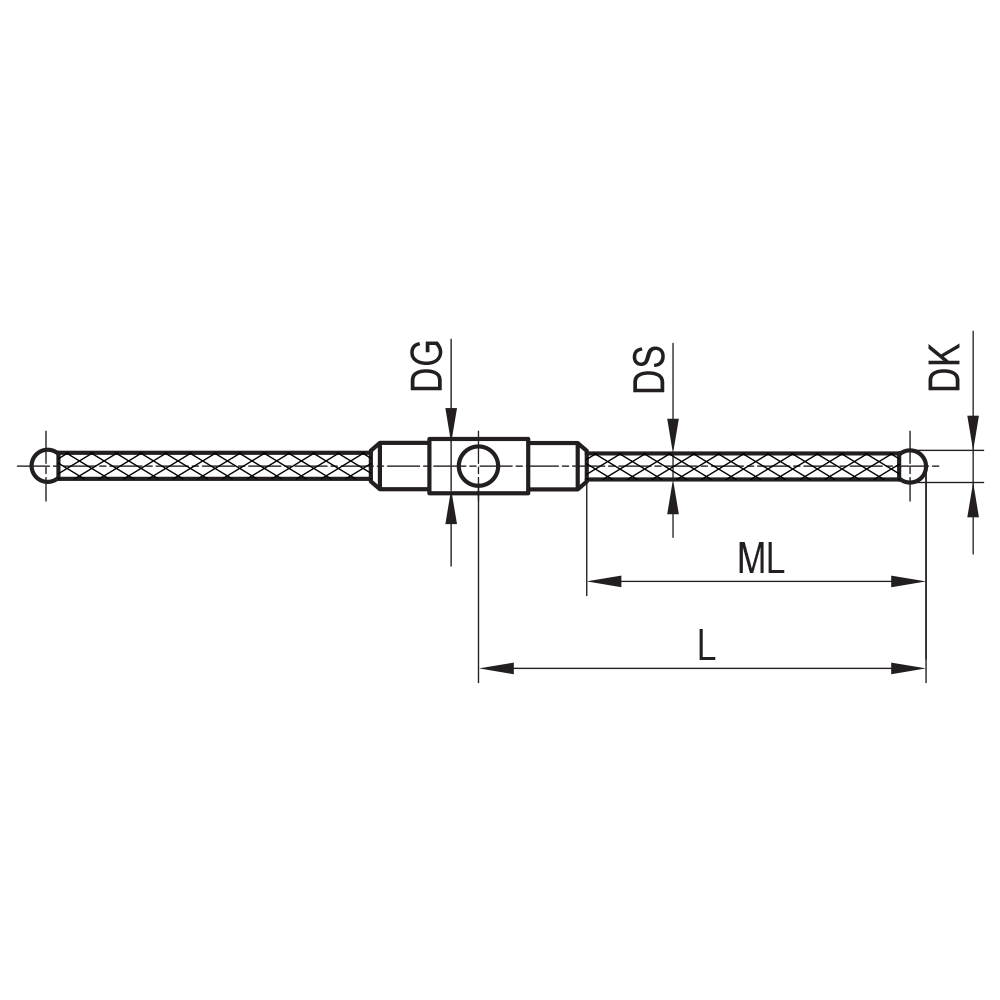 Zeichnung vom Produkt SC M3 030 05 040/180° Zeichnung vom Produkt SC M3 030 05 040/180°