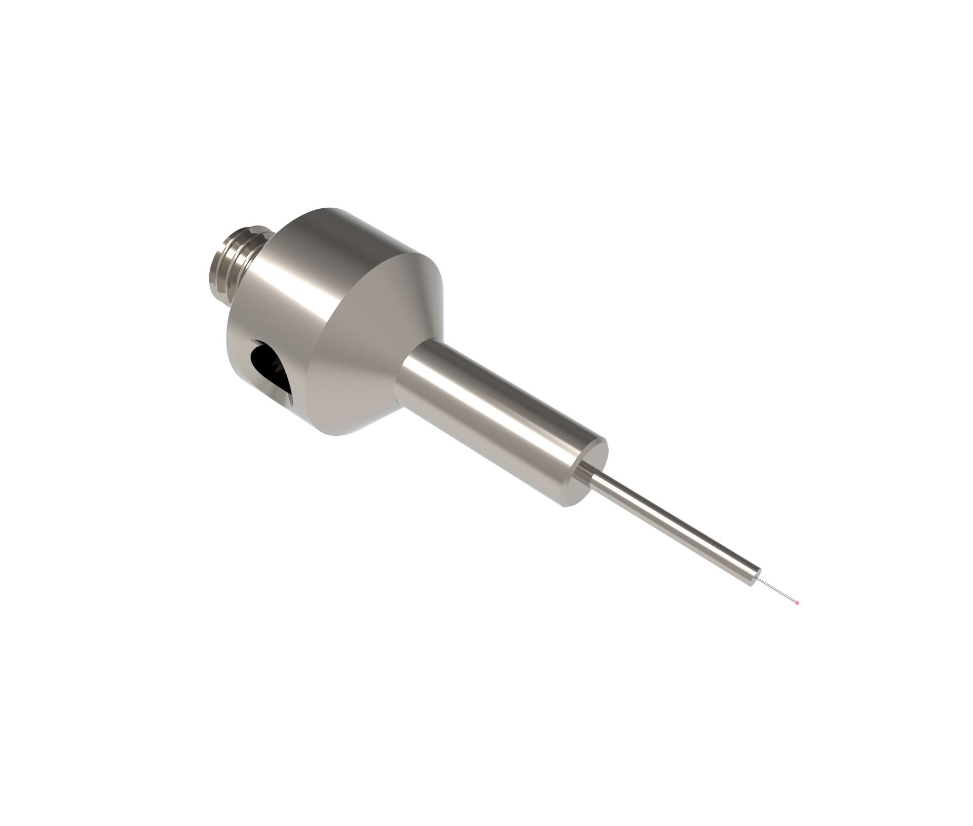 Gerade Taster;  Grundkörper: Stahl; Schaft: Hartmetall; Kugel: Rubin