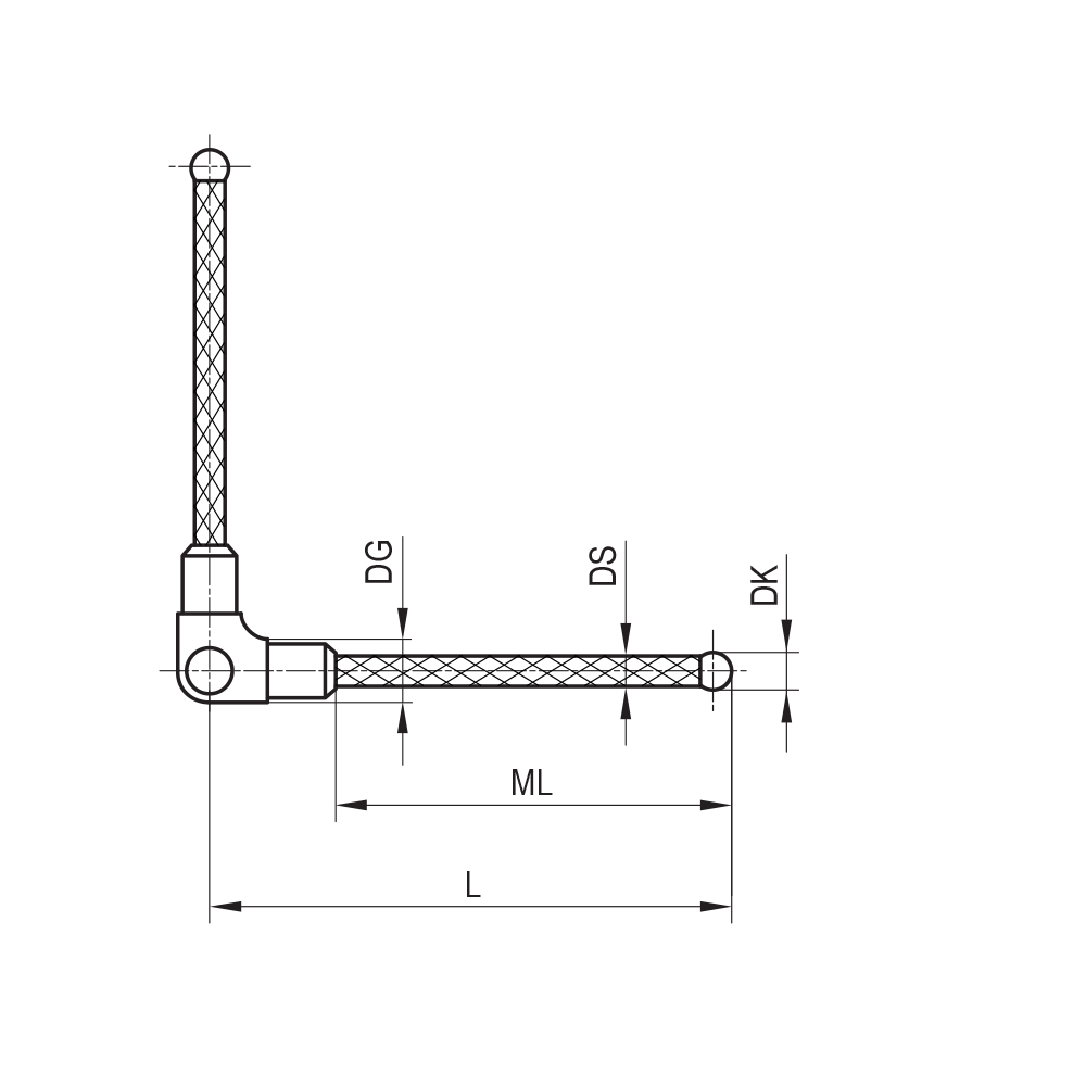 Zeichnung vom Produkt SC M3 030 05 040/90° Zeichnung vom Produkt SC M3 030 05 040/90°