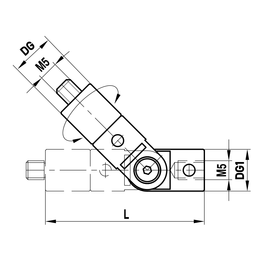 Zeichnung vom Produkt DG M5 000 18 058