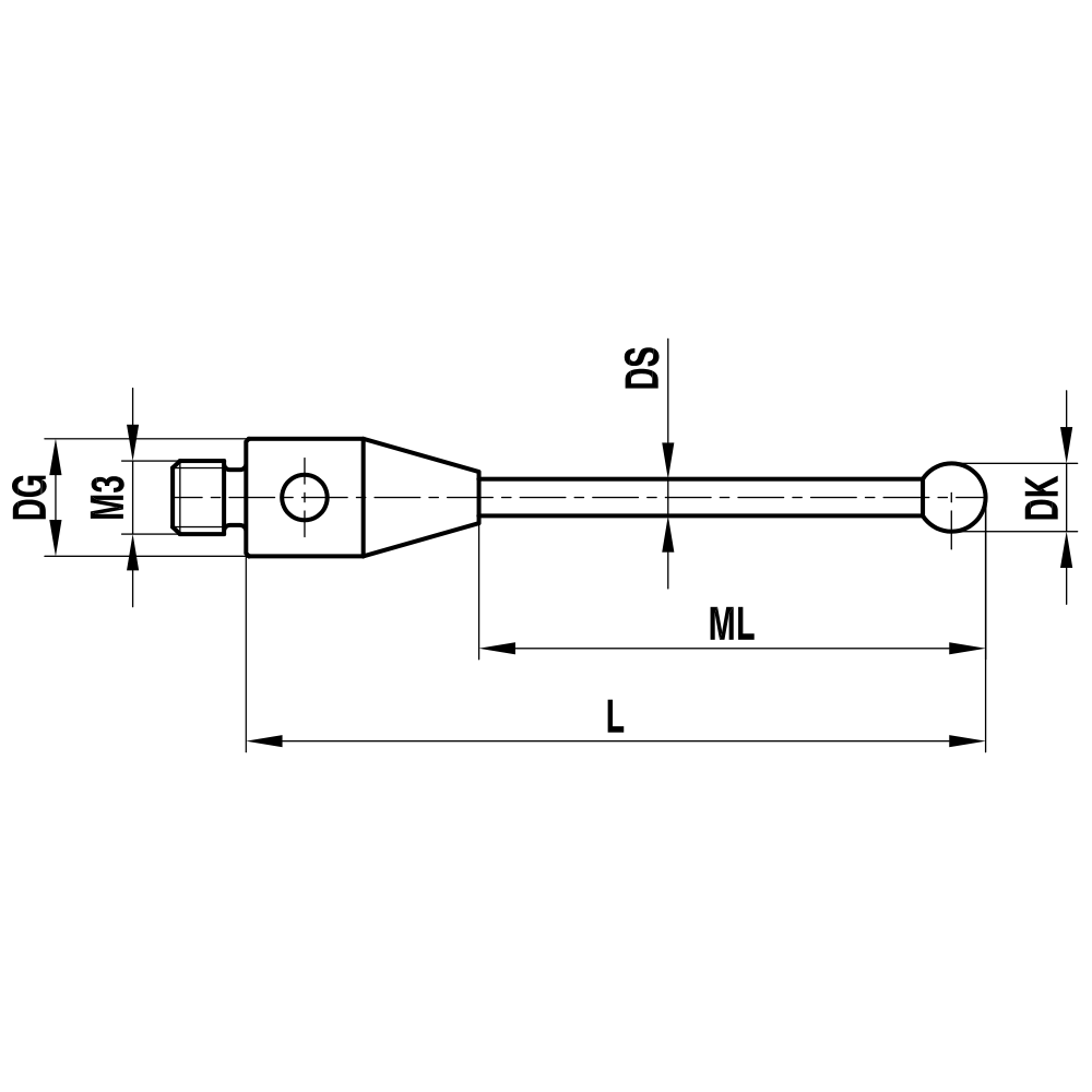 Zeichnung vom Produkt TH M3 015 04 031