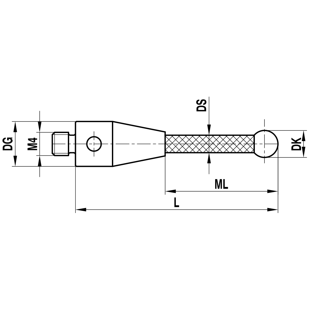 Zeichnung vom Produkt TC M4 Z60 07 103