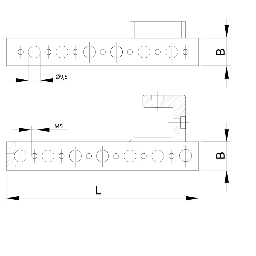 Zeichnung vom Produkt MA M5 000 20 100