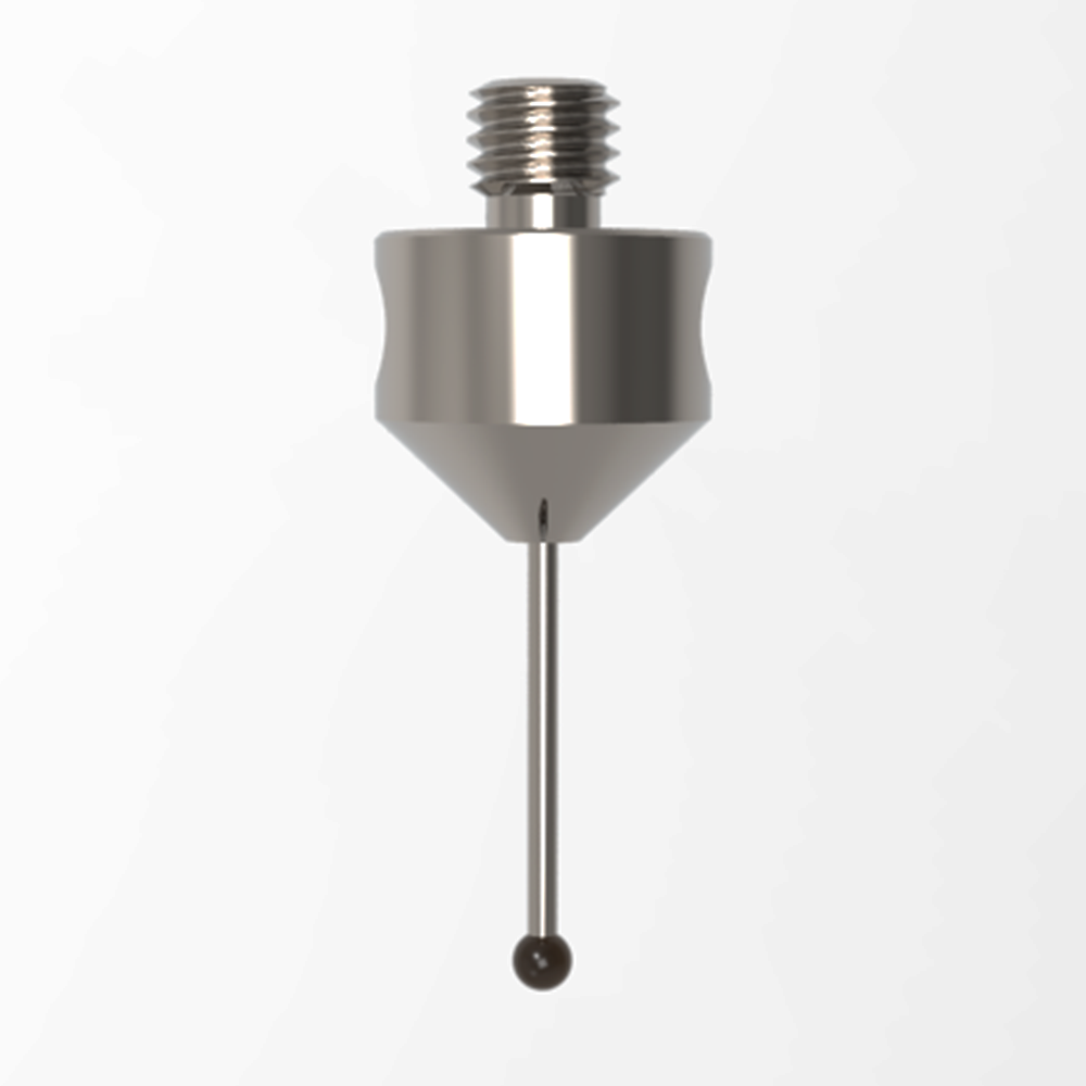 Gerade Taster;  Grundkörper: Titan; Schaft: Hartmetall; Kugel: Siliziumnitrid