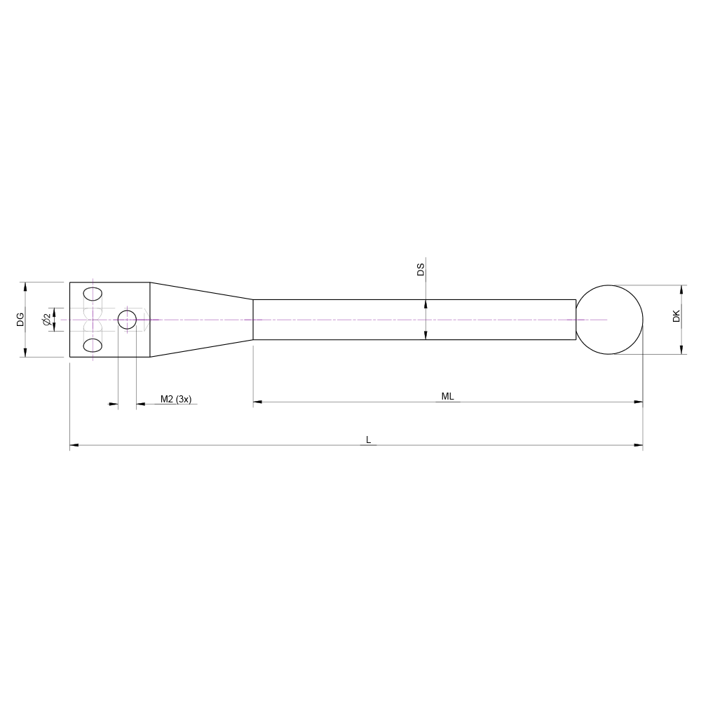 Zeichnung vom Produkt TI M0 060 X 6103